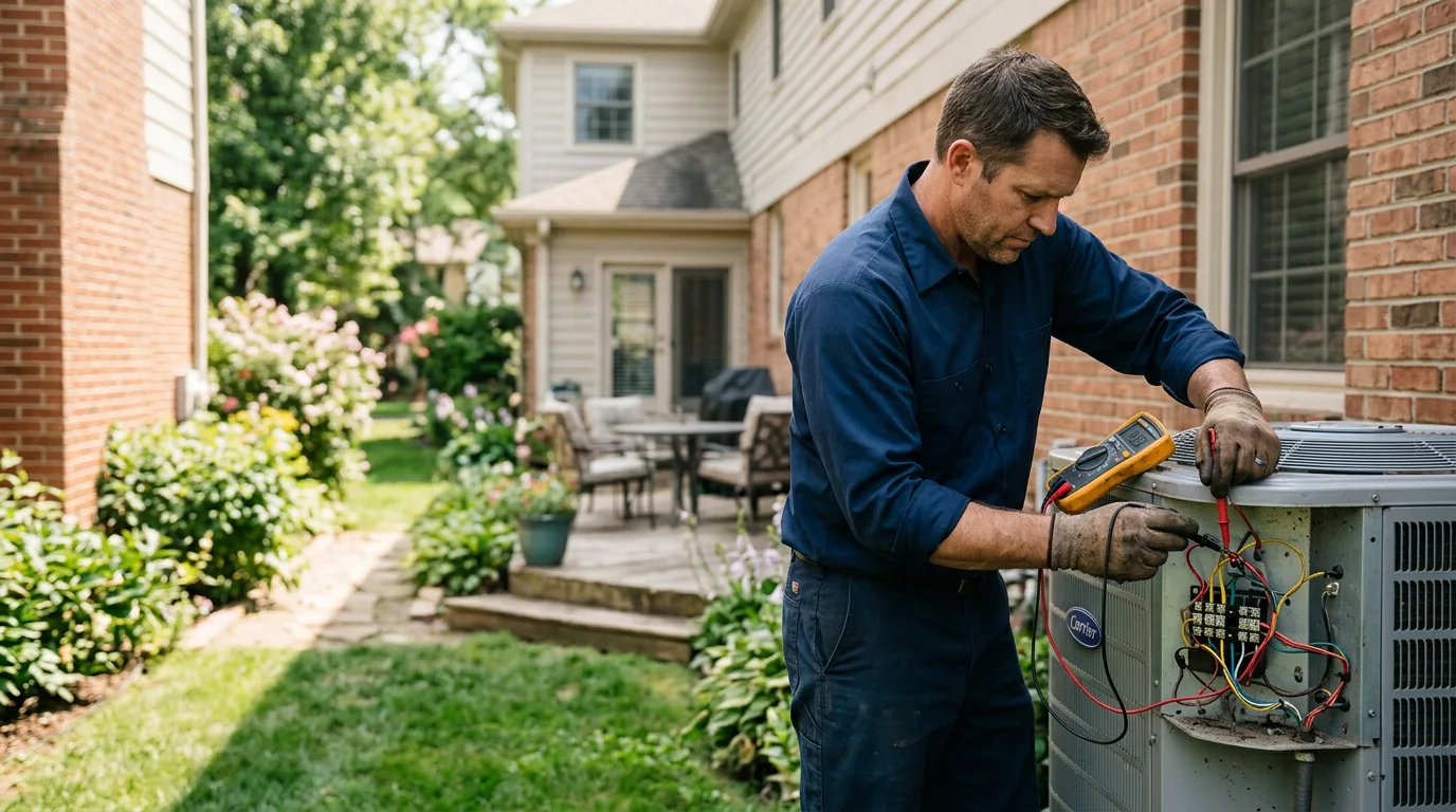 HVAC technician working near Saugerties, NY